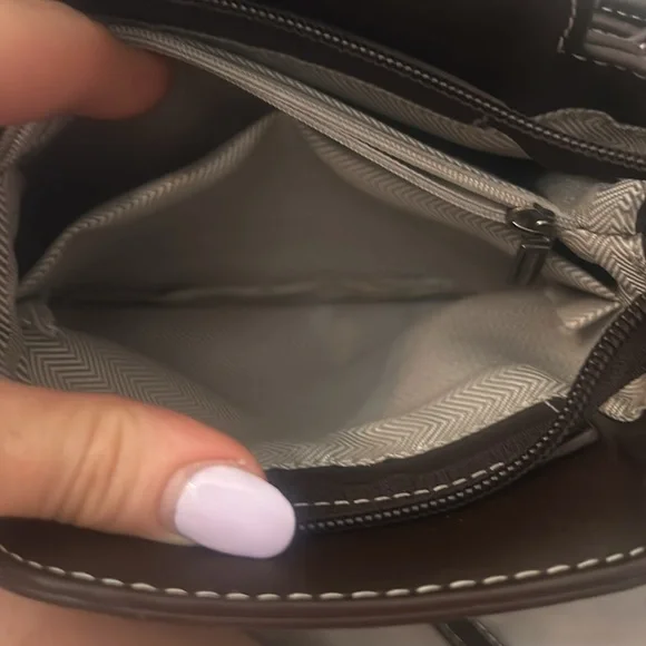 Metal Strap Zipper Crossbody Bag - Picture 11 of 11